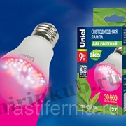 Лампа светодиодная LED-A60-9W/SP/E27/CL ALM01WH картон