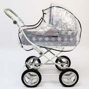 Универсальный дождевик для детской коляски, с окном, ПВД фото