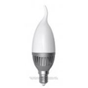 Лампа светодиодная свеча на ветру LC-11 5W E14 4000K алюм. корп. - A-LC-1724 фото