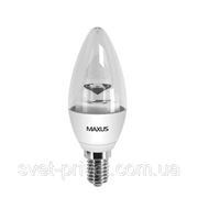 Светодиодная лампа Maxus LED-330 C37 CL-C 4W 5000K 220V E14 AL