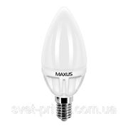 Светодиодная лампа Maxus LED-252 C37 CL-F 4W 4100K 220V E14 CR фото