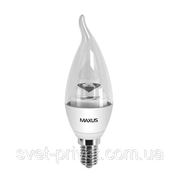 Светодиодная лампа Maxus LED-332 C37 CT-C 4W 5000K 220V E14 AL фото