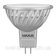 Светодиодная лампа Maxus LED-327 MR16 4W 3000K 220V GU5.3 AP фото