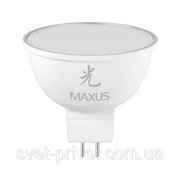 Светодиодная лампа Maxus LED-405 MR16 4W 3000K 220V GU 5.3 AP фото