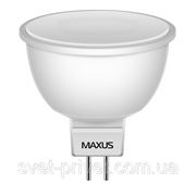 Светодиодная лампа Maxus LED-374 MR16 5.5W 5000K 220V GU5.3 AP фото
