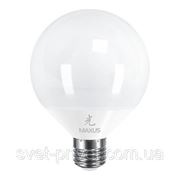 Светодиодная лампа Maxus LED-442 G95 12W 4100K 220V E27 AP фотография