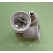 Переходник электрический для ламп с цоколем е14(миньон) на е27(стандарт) фото