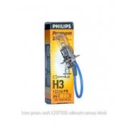Галогеновая лампа PHILIPS PK22S H3 12V 55W PREMIUM+30% 12336PRC1 1шт фотография