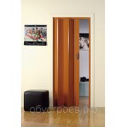 Дверь-гармошка Monica 83x204 см. вишня фото