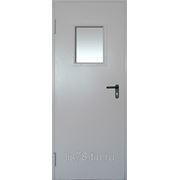 Дверь противопожарная ASTURMADI ДМПО-01/60 880*2080мм остекленная с петлевым доводчиком фото