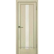 Межкомнатная дверь Топ-Комплект Экошпон Маэстро Мелинга Ясень Белый стекло (комплект) фото