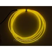 Светящийся провод, холодный неон 3-го пок., желтый - 2,6 мм фото