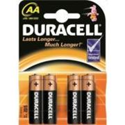 Батарейка Duracell Basic AA (LR6) BLI 4 ALKALINE (81267331) фото