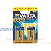 Батарейка VARTA Longlife 9V 2шт (04122101412) фотография