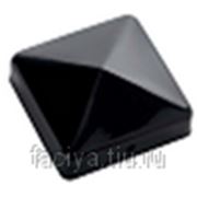 Крышка для столба пирамида черная фото