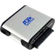 AgeStar 3UBCA Адаптер 2.5“/3.5“SATA HDD/SSD + 5.25“SATA->USB3.0, алюминий, черный, блок питания (арт. 3UBCA) фотография
