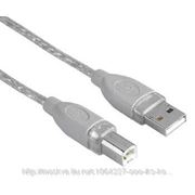 HAMA AM/BM Кабель интерфейсный USB 2.0 5.0 м, экран, серый H-45023 (арт. H-45023) фотография