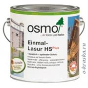 Osmo Einmal-Lasur HS plus 2,5 л(цветная прозрачная однослойная лазурь)