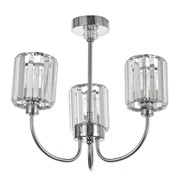 Люстра Катерина 3х60Вт Е14 хром 47х47х42см фото