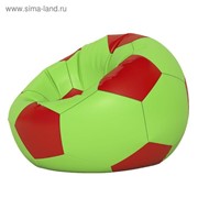 Кресло-мешок Мяч малый, ткань нейлон, цвет салатовый, красный фотография
