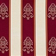 Жаккардовая ткань“Полоса“ бордо фото