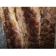 Ткань Портьерная Тафта-жаккард, “коричневая“ фото
