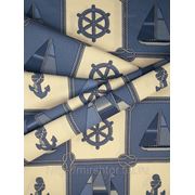 Ткань для штор морская тематика Goleta Испания фото