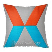 Чехол на подушку, оранжевый, бирюзовый ИКЕА фотография
