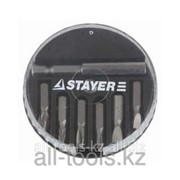 Набор Stayer Бита Master с магнитным адаптером в круглом мини-боксе, PH1, PH2, PZ1, PZ2, SL4,5, SL5,5 Код: 2607-H7_z01 фотография
