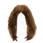 Волосы для кукол QS-12, 10-11см, каштановые