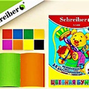 Бумага 168903 Schreiber S 1400 двусторонняя цветная мелованная ( 8 л./ 8 цв.) ф.А4 ( уена за 1 шт.) фото