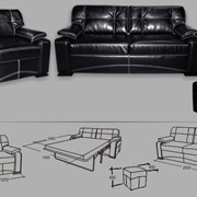 Модульная модель ’Лексус’ включает в себя диван, диван угловой (левый, правый), кресло, стол и пуф, Диваны, тахты, кушетки фото