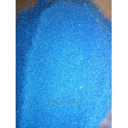 Песок крашенный синий мрамор фото