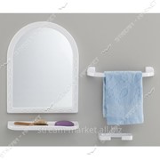 Набор для ванны МАЛЫЙ (360*60*460) пластиковый в коробке белый (зеркало аксессуары 2017) №275475 фото