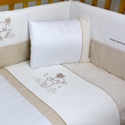 Детский постельный комплект Veres "Sweet Bear beige" 6 единиц