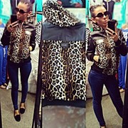 Куртка спортивная женская стильная "Леопард"