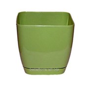 Горшок пластиковый “Тоскана Квадрат“ 11 серо-зеленый 0730-021 фотография