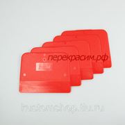Шпатель пластмасовый, жесткий, красный, комплект 5шт COLAD фото