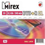 Оптический диск DVD+R двухслойный Mirex Mirex