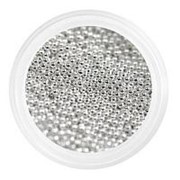Patrisa Nail, Бульонки металлические мелкие 0,6 мм, серебристые фото