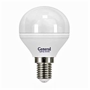 Лампа 861460 General LED G 45 (4500K) ( 7,5 Вт ) E 14 световой поток 640 Лм, "колба малая" светодиодная ( цена за 1 шт.)