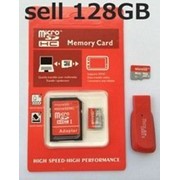 Mикро SD карта 128 ГБ и USB-флеш переходник фото