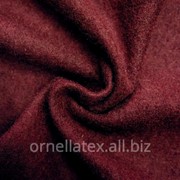 Ткань для пальто шерсть букле бордовый фото