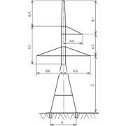 Анкерно-угловые металлические опоры ЛЭП У220