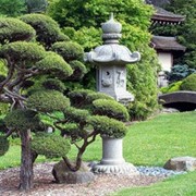 Японские фонари из камня фотография