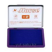 Штемпельная подушка HORSE 110х70 металл., фиолетовый фото