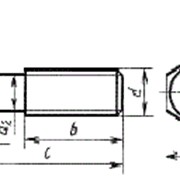 Болт ГОСТ 15590-70 с шестигранной уменьшенной головкой и направляющим подголовником фото