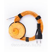 Электрический шнур Decovision, 2х0,75мм2, 3 м., выключатель, дизайн Pin (Сосна) фото