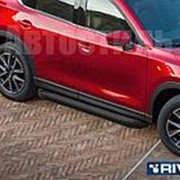 Порог - площадка RIVAL “F-Black“ для Hyundai Grand Santa Fe 2012-2018 фото