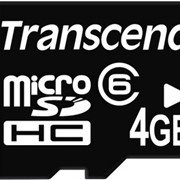 Micro SD (TransFlash) 4 Gb Transcend class 6 + Card Reader фото